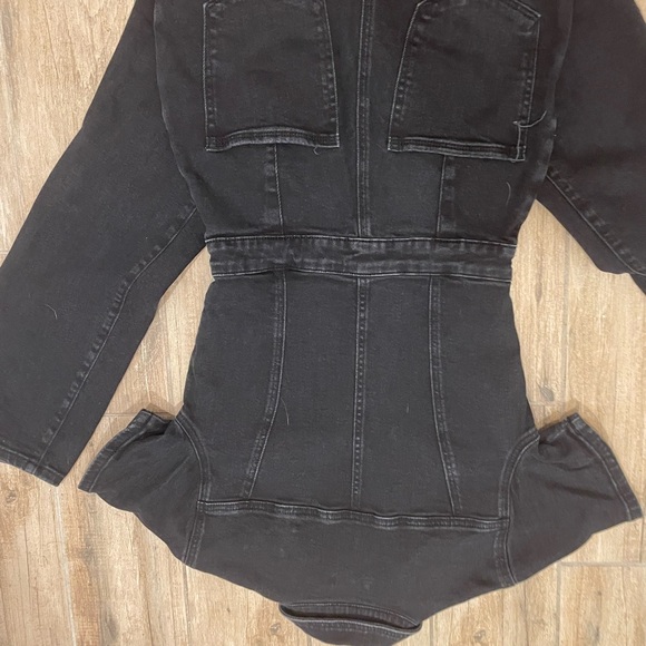 Good American Fit for Success Jumpsuit black denim size 2 - Picture 15 of 16